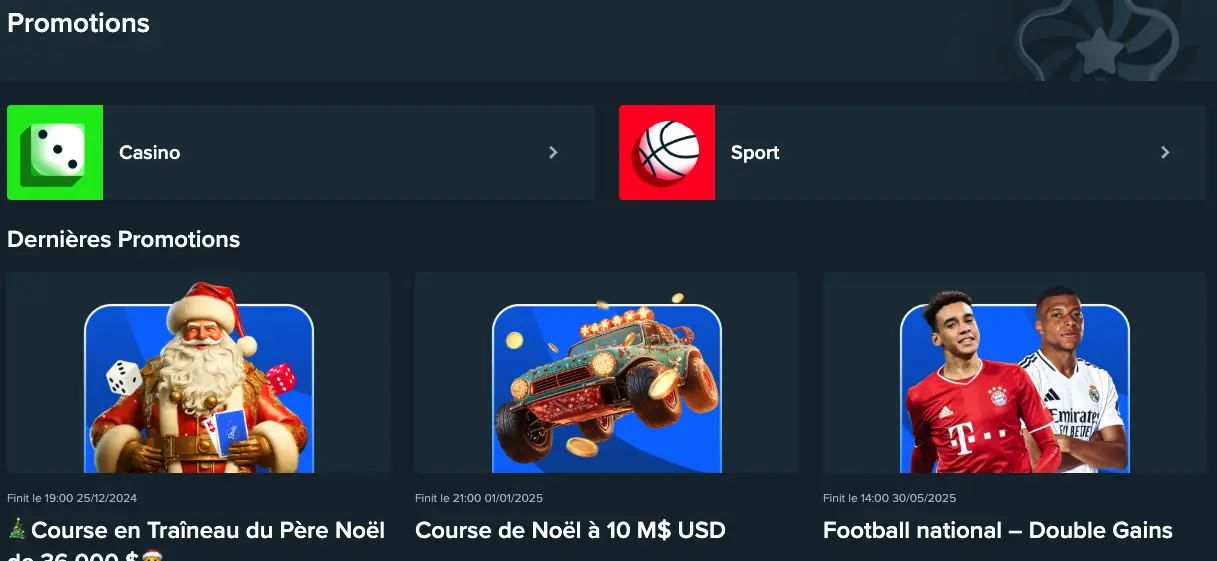 Promotions en cours sur Stake Casino